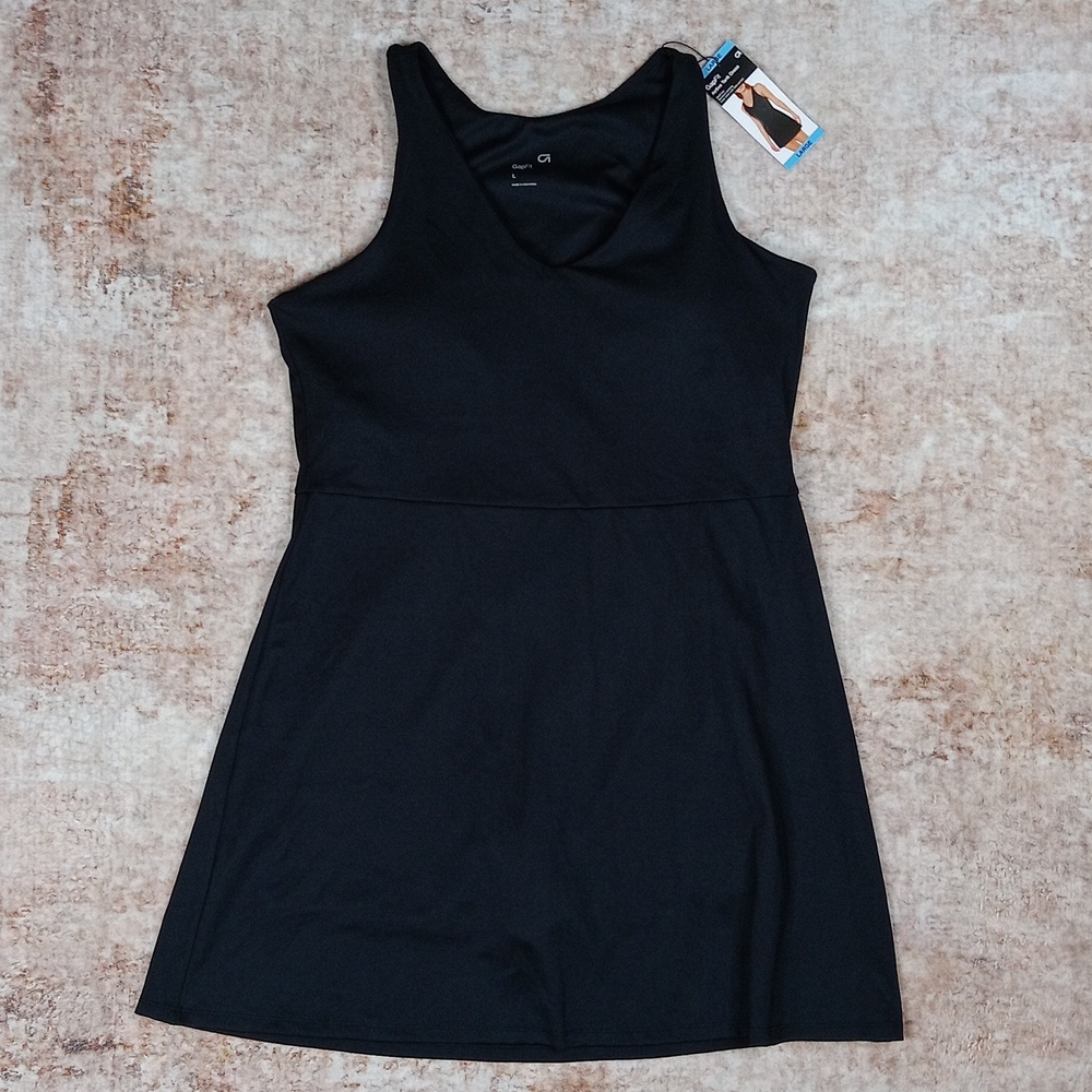 Gap Active Tank Black Dress Womens Large NWT